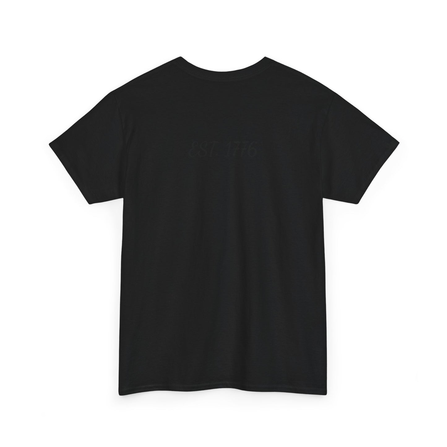 Patriotic Unisex Heavy Cotton Tee - 'Shall Not Perish' Vintage Flag Design